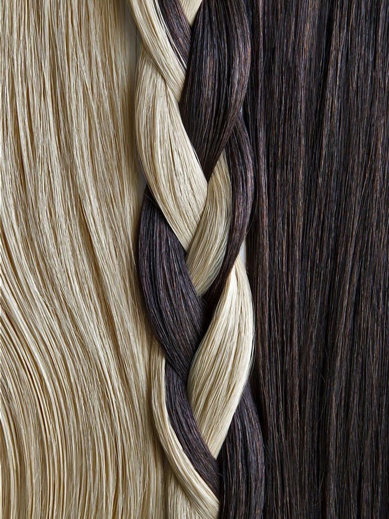A braid of light and dark strands